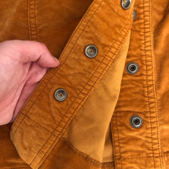 Madewell Velveteen A-Line Mini Skirt: Button-Front Edition Size 10 - Picture 6 of 9